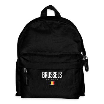 Brüssel Belgien - Kinder Rucksack - Schwarz - Vorne
