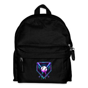 Baseball Baseball Bat - Kids' Backpack - black - Front