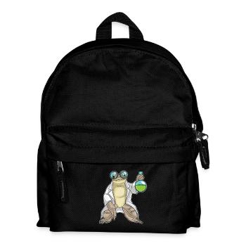 Frosch Wissenschaftler Reagenzglas Labor - Kinder Rucksack - Schwarz - Vorne