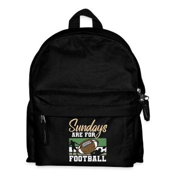 Sundays Are for Football Design - Kids' Backpack - black - Front