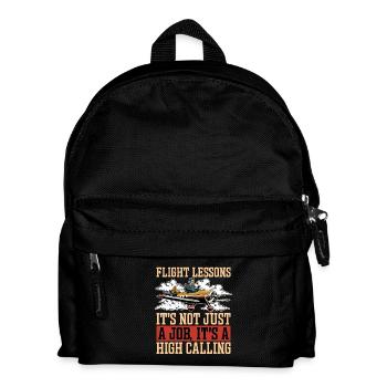 Flight Instructor Flight Lessons It's Aviation - Kinder Rucksack - Schwarz - Vorne