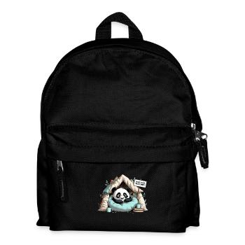 Panda dans la grotte de Reading – Ne dérangez pas ! - Sac à dos Enfant - noir - Devant