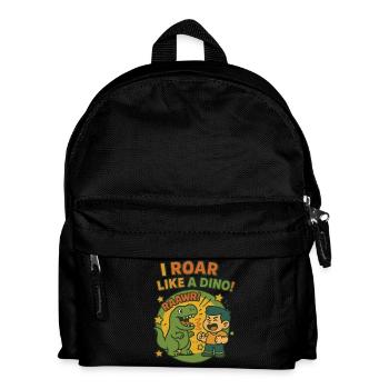 Ich Brülle Wie Ein Dino T-Rex Kindergarten - Kinder Rucksack - Schwarz - Vorne