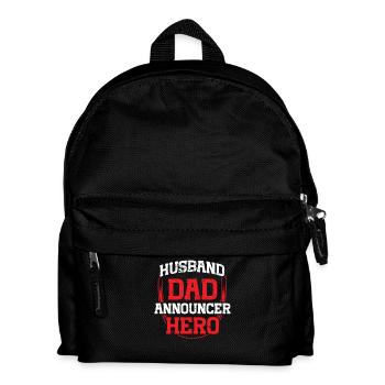 Annonceur sportif drôle - Sac à dos Enfant - noir - Devant