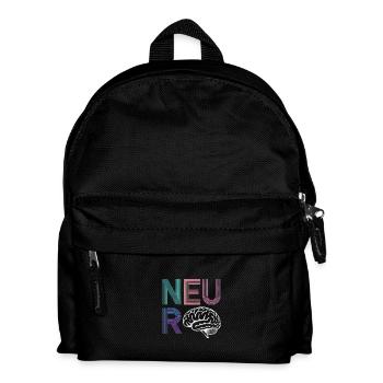 Neuro Brain Design für Wissenschaftsbegeisterte - Kinder Rucksack - Schwarz - Vorne