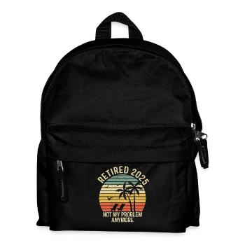 Retired 2015 Beach Lounge Shirt - Kids' Backpack - black - Front
