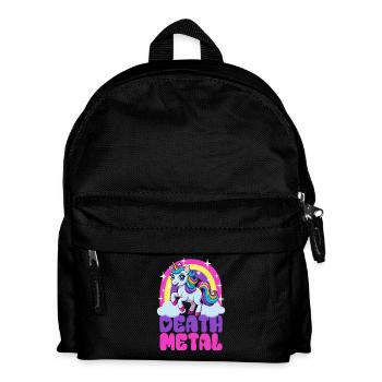 Licorne Death Metal - Heavy Metal - Spruch - Sac à dos Enfant - noir - Devant