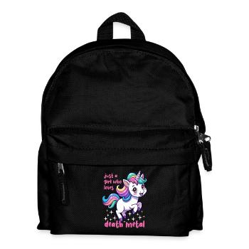 Einhorn - Juste une fille qui aime le death metal - Sac à dos Enfant - noir - Devant