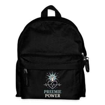 Nicu Parent Pride Preemie Warrior Neugeborene - Kinder Rucksack - Schwarz - Vorne