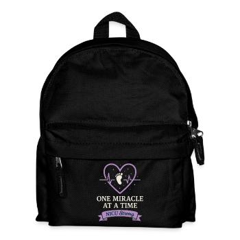 Nicu Parent Pride Preemie Warrior Neugeborene - Kinder Rucksack - Schwarz - Vorne