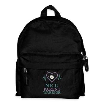 Nicu Parent Pride Preemie Warrior Neugeborene - Kinder Rucksack - Schwarz - Vorne