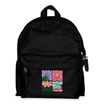 Flowers - Premium Florist - Flora - floral - Kinder Rucksack - Schwarz - Vorne