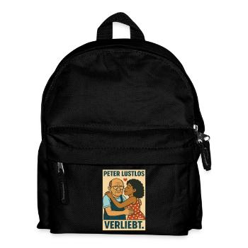 Peter Lustlos – verliebt und überfordert - Kinder Rucksack - Schwarz - Vorne