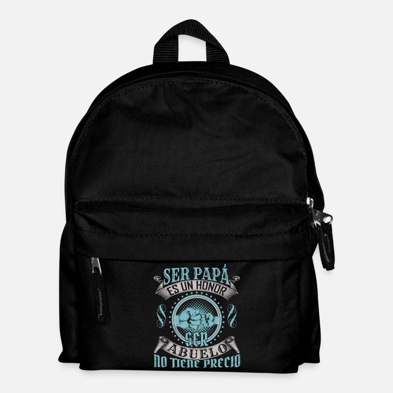 Honouring Fathers Custom T-Shirt Design - Kids' Backpack - black