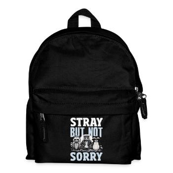 Support local street cats - Kids' Backpack - black - Front