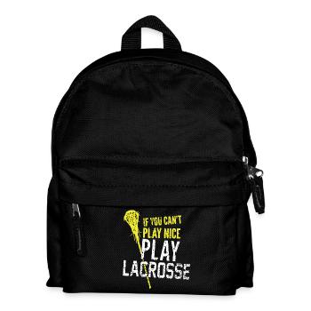 Play Lacrosse - Kids' Backpack - black - Front