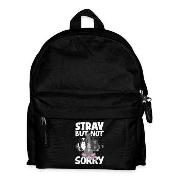 Support local street cats - Kids' Backpack - black - Front
