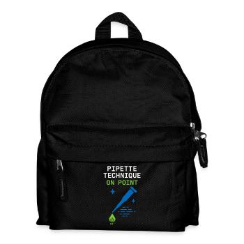 Technicien de laboratoire clinique Science diagnostique Nerd des données - Sac à dos Enfant - noir - Devant
