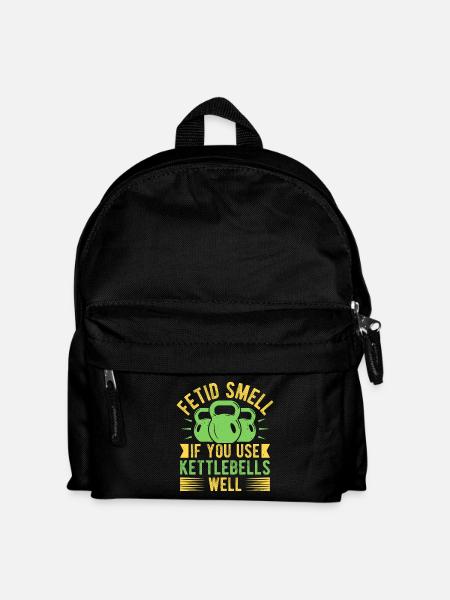 Fitness Fanatics Fetid Smell Use Kettlebells - Kids' Backpack - black