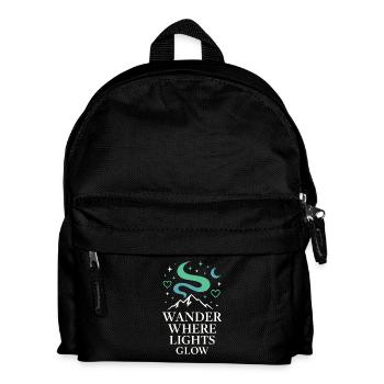 Aurora Borealis Northern Lights Arctic Nightscape - Kinder Rucksack - Schwarz - Vorne