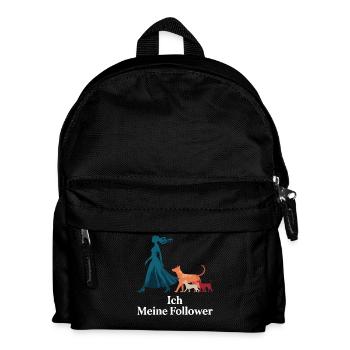 Moi et mes abonnés – Dog Humor Design - Sac à dos Enfant - noir - Devant