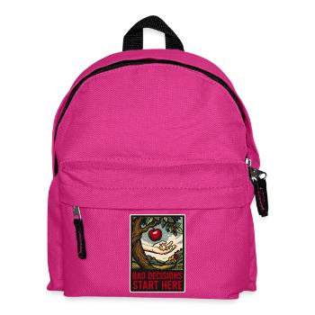 Paradies – Schlechte Entscheidungen beginnen hier - Kinder Rucksack - Fuchsia - Vorne