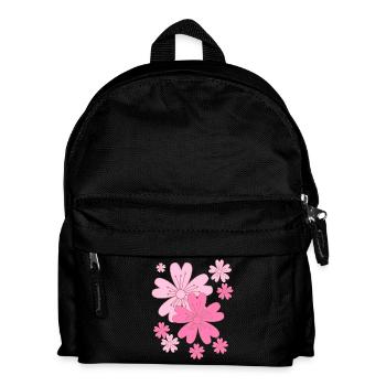 Falling Sakura Cherry Blossoms - Kids' Backpack - black - Front