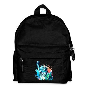 Freiheitsstatue - Kinder Rucksack - Schwarz - Vorne