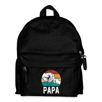 Dad and child, fist to fist - Team - Family - Kids' Backpack - black - Front