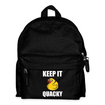 Keep It Quacky - Gummientchen Rubber Duck Duckie - Kids' Backpack - black - Front