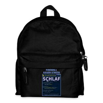 Pare-feu contre le stress : Veille - Sac à dos Enfant - noir - Devant