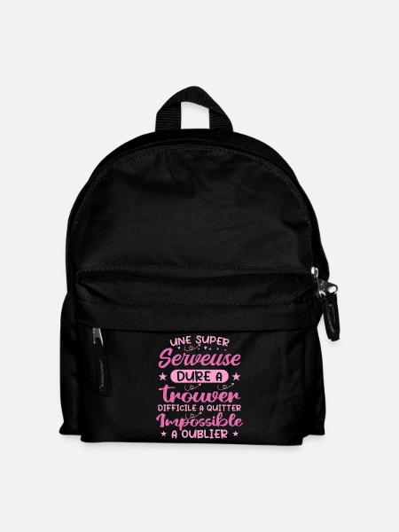 Une Super Serveuse - Cadeau serveuse - Sac à dos Enfant - noir