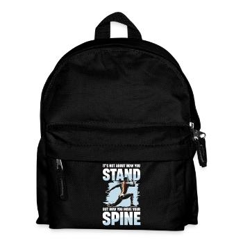 It's not about how you stand, but how you - Kids' Backpack - black - Front