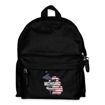 Michigan Vereinigte Staaten USA Vintage Souvenir - Kinder Rucksack - Schwarz - Vorne