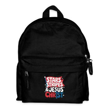 Croyant américain chrétien 4 juillet Jésus - Sac à dos Enfant - noir - Devant