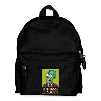 Un zombie en costume déteste son travail - Sac à dos Enfant - noir - Devant