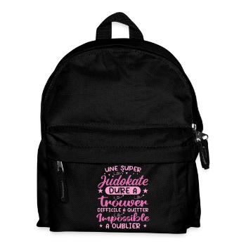 Ein super Judoka - Judoka Geschenk - Kinder Rucksack - Schwarz - Vorne