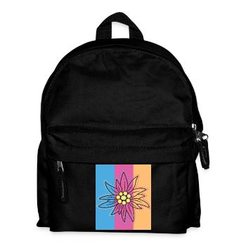 Edelweiß. - Kinder Rucksack - Schwarz - Vorne