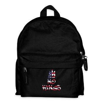 No Kings in America since 1776 Flagge USA - Kinder Rucksack - Schwarz - Vorne