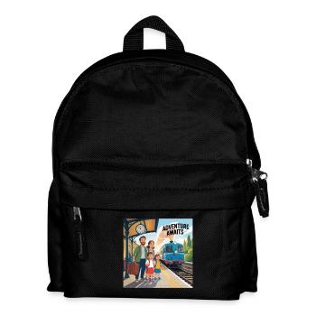 VACANCES EN FAMILLE, L’AVENTURE VOUS ATTEND - Sac à dos Enfant - noir - Devant