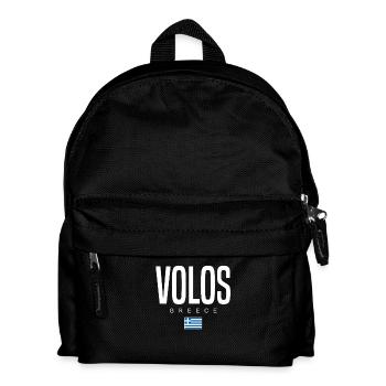 Volos Griechenland - Kinder Rucksack - Schwarz - Vorne
