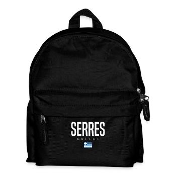 Serres Griechenland - Kinder Rucksack - Schwarz - Vorne