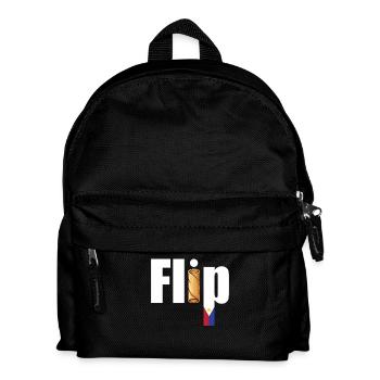 Frühlingsrollen Lumpia Flip Philippinisches Essen - Kinder Rucksack - Schwarz - Vorne