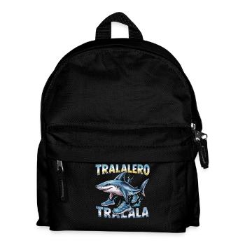 Hai Meme Italien Brainrot Tralalero Tralala - Sac à dos Enfant - noir - Devant