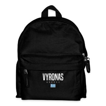 Vyronas Griechenland - Kinder Rucksack - Schwarz - Vorne