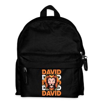 Löwe David - Kinder Rucksack - Schwarz - Vorne