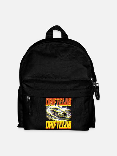Drift Car - Retro Style Futuristic Car Racing - Kids' Backpack - black