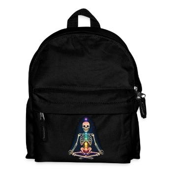Yoga squelettique - Méditation des chakras - Sac à dos Enfant - noir - Devant