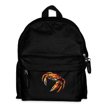 Crab Crab Crustaceans Crab Shore Crab Crayfish - Kids' Backpack - black - Front