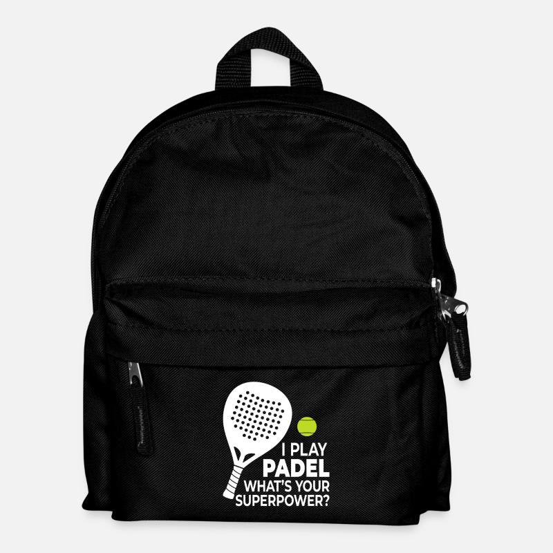 I play padel - What ́s your superpower? - Kids' Backpack - black